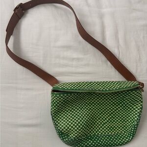 Clare V. Crossbody Fanny Lemon Lime